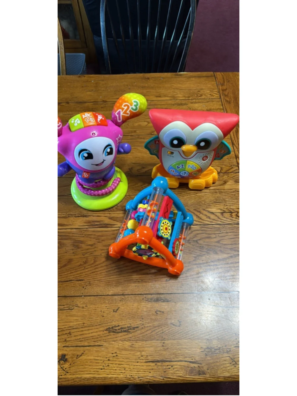 Fisher Price Light Up and Learn Owl Bounce Beats, Triangle Play Toy